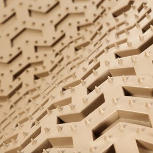 Ford F-250 Floor Liner - Front - Rugged Ridge - All Terrain - Tan - `11-`12